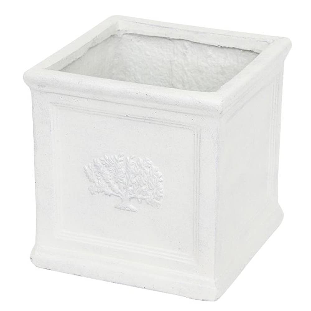 村田屋産業 スクエアポット フォレスト 7号 White 3741