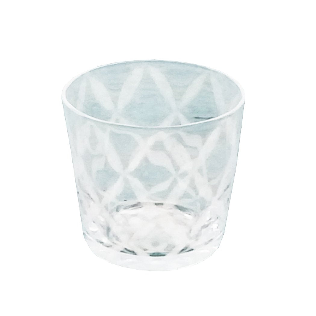 廣田硝子(Hirota Glass) そば猪口 大正浪漫硝子 つなぎ格子 TR-33-6
