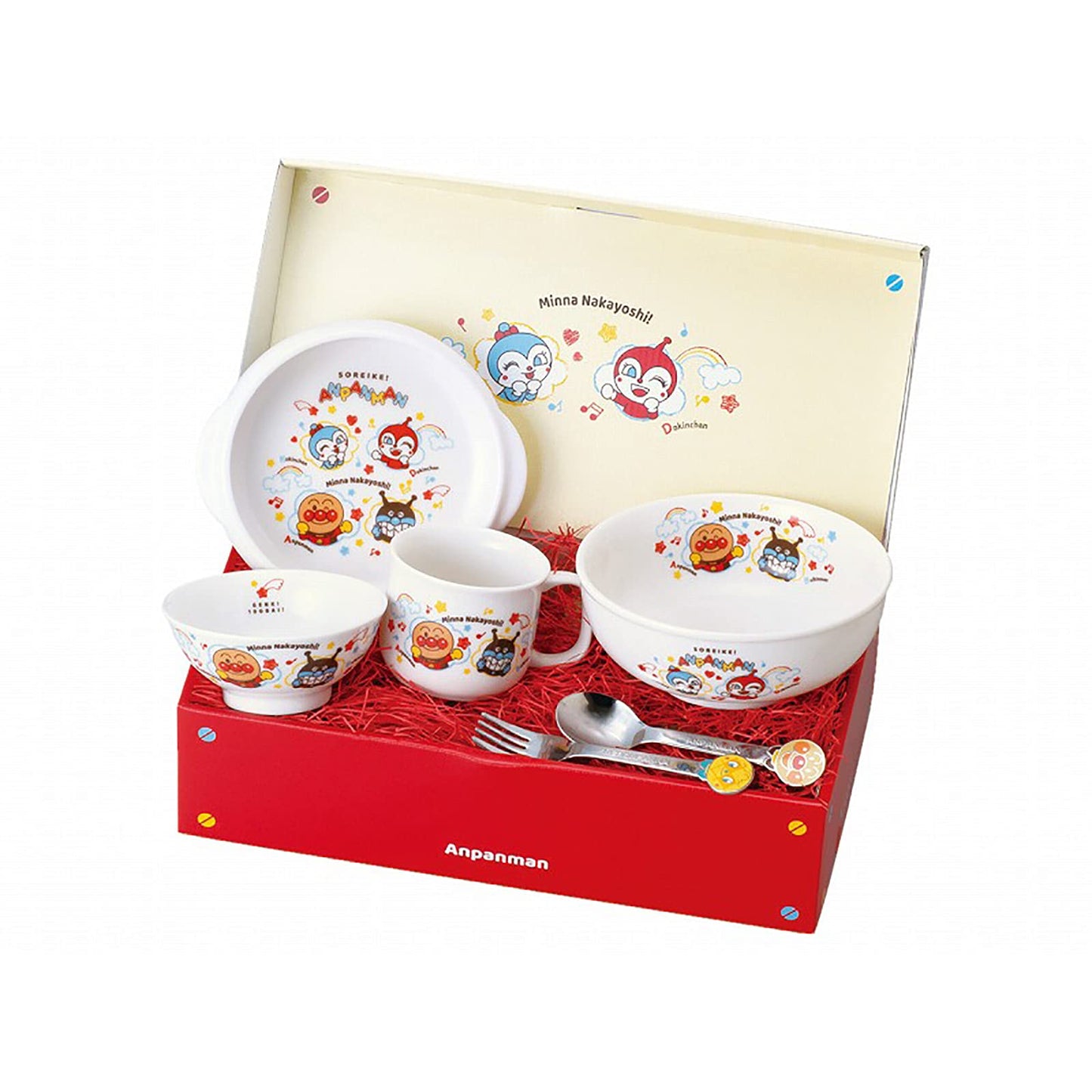 金正陶器(Kaneshotouki) 「 それいけ!アンパンマン 」 食器 ギフト セット なかよしシリーズ 066740 ホワイト 30.5cm