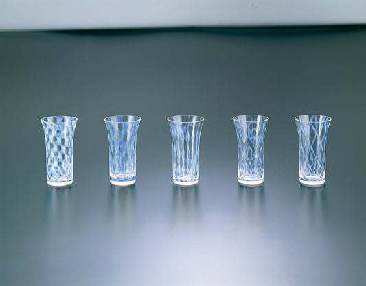 廣田硝子 一口ビールグラス 5個セット 大正浪漫硝子 五客揃 TR-5000