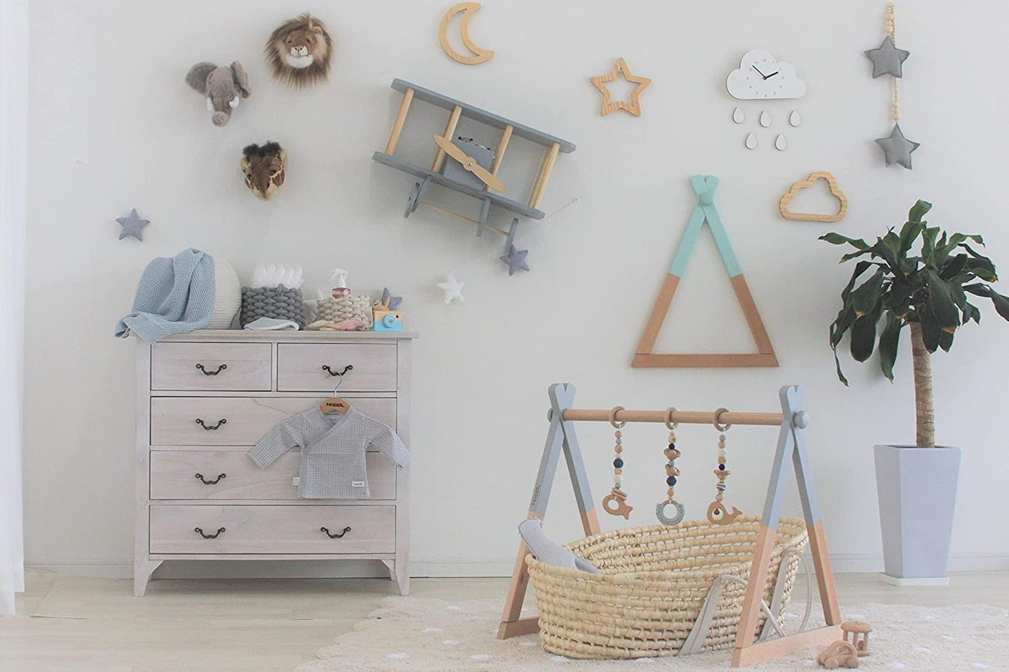 HOPPL ベビージムセット シーグリーン/ブルー