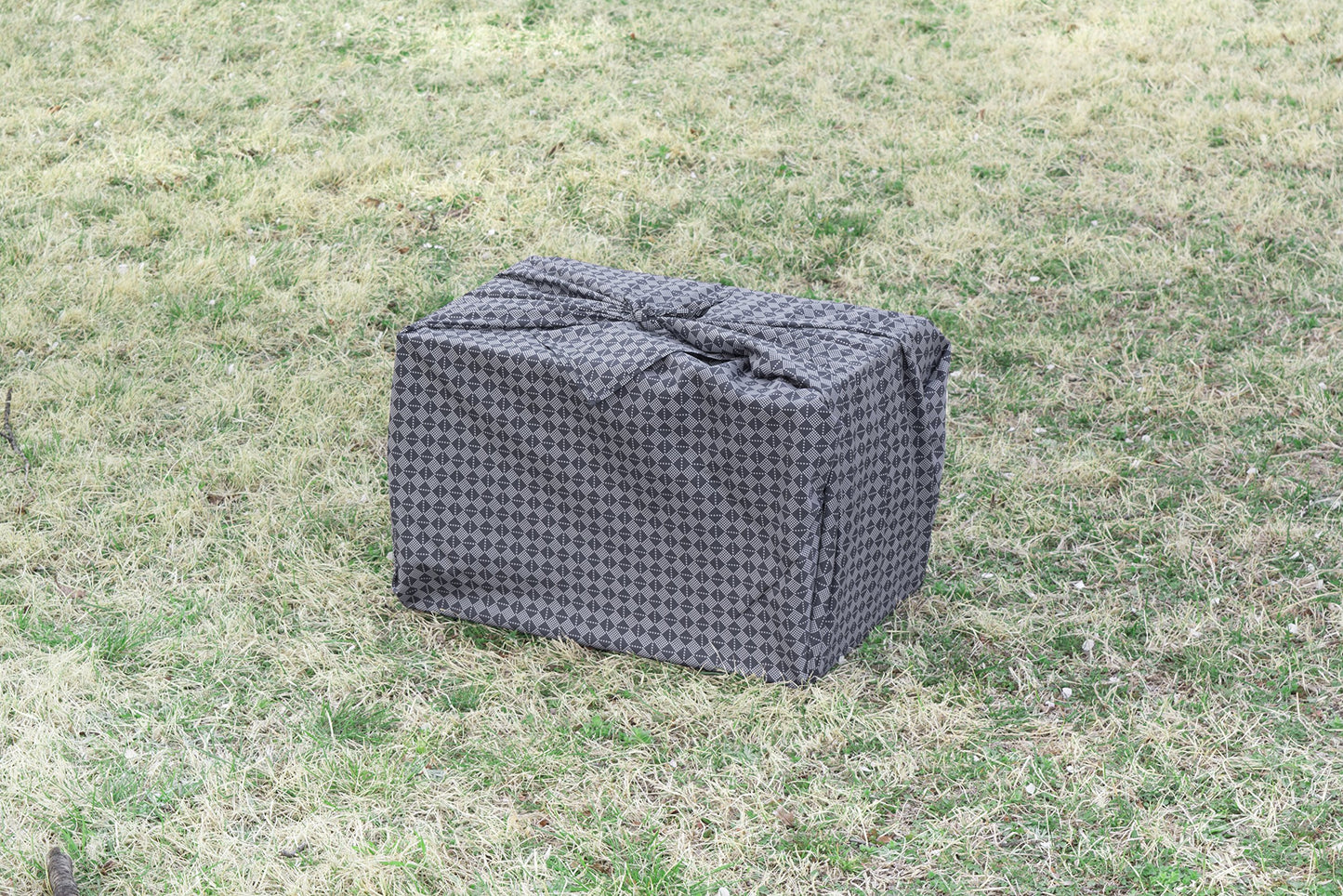 朝倉染布 市松柄 約125×125cm 朝倉染布 超撥水風呂敷ながれ ドット市松(125cm)