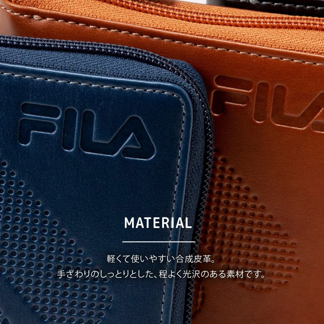 [ＦＩＬＡ] フィラ 財布 二つ折り メンズ ブラック 61fl52 ウォレット 小銭入れ (ブラック)